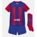 Günstige Barcelona Babykleidung Heim Fussballtrikot Kinder 2023-24 Kurzarm (+ kurze hosen)